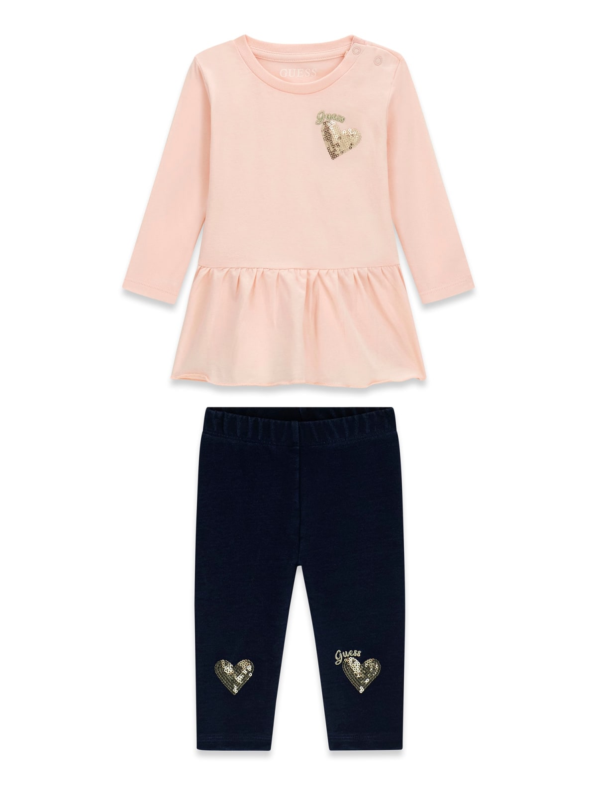 Completo Rosa Cipria Guess Neonata