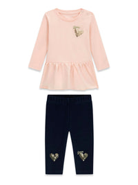 Completo Rosa Cipria Guess Neonata