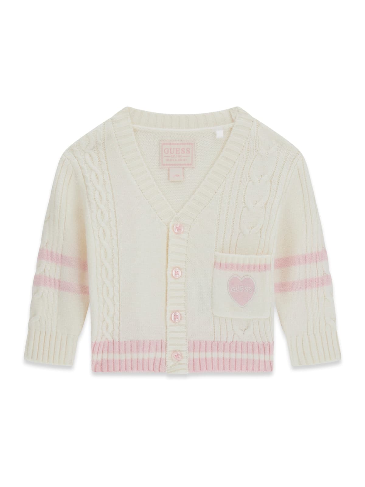 Maglia Bianco Panna Guess Neonata
