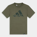 T-shirt Unisex Verde Oliva con Logo Adidas