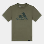 T-shirt Unisex Verde Oliva con Logo Adidas