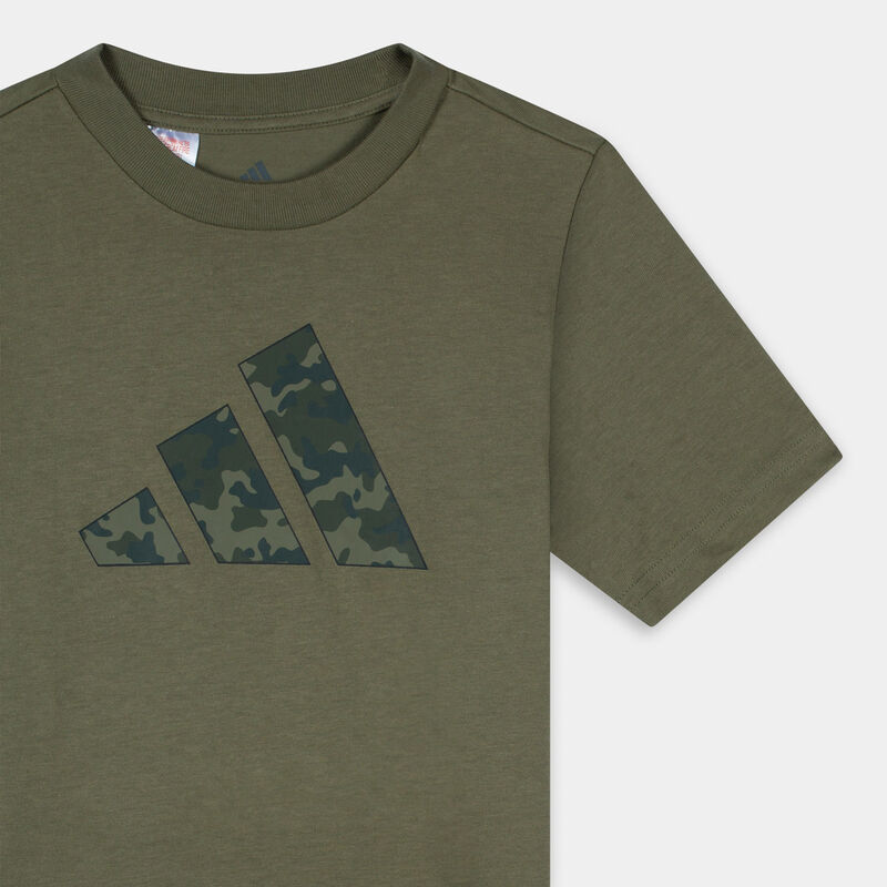 T-shirt Unisex Verde Oliva con Logo Adidas