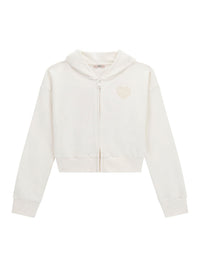 T-shirt e maglie Hooded Ls Active Top W/zip Guess - Bambina
