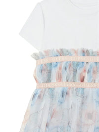 Abito da Cerimonia con Tulle Decorato con Farfalle Guess - Bambina