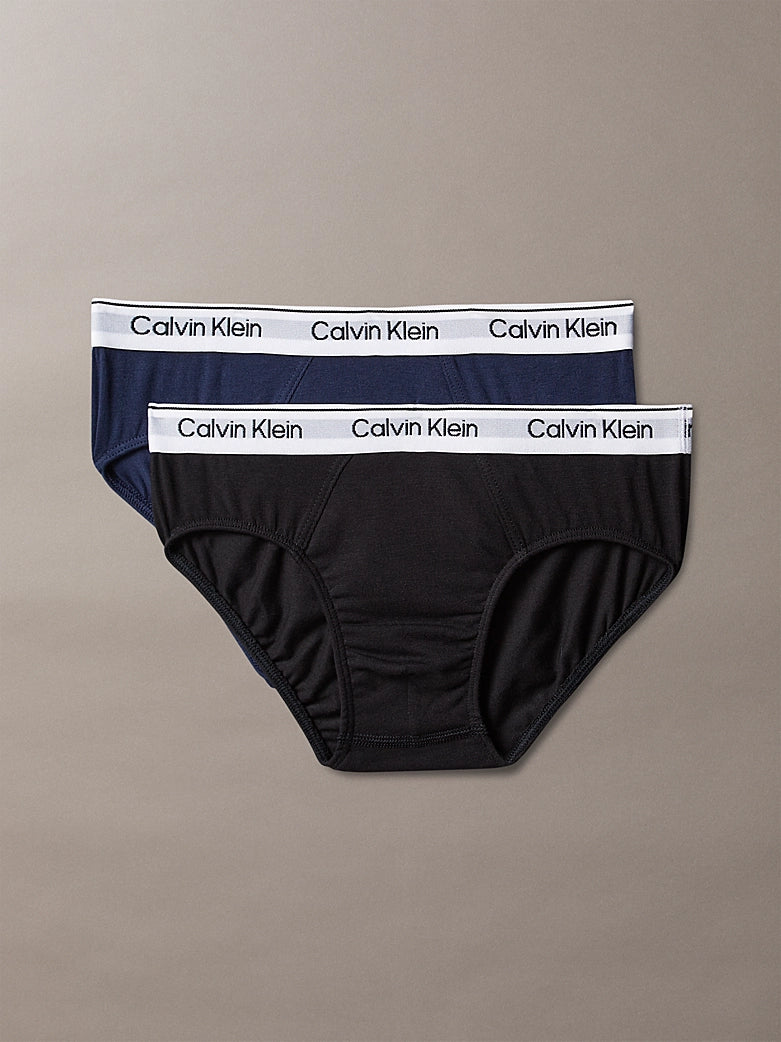 Set 2 Slip Ragazzo Nero e Blu Calvin Klein
