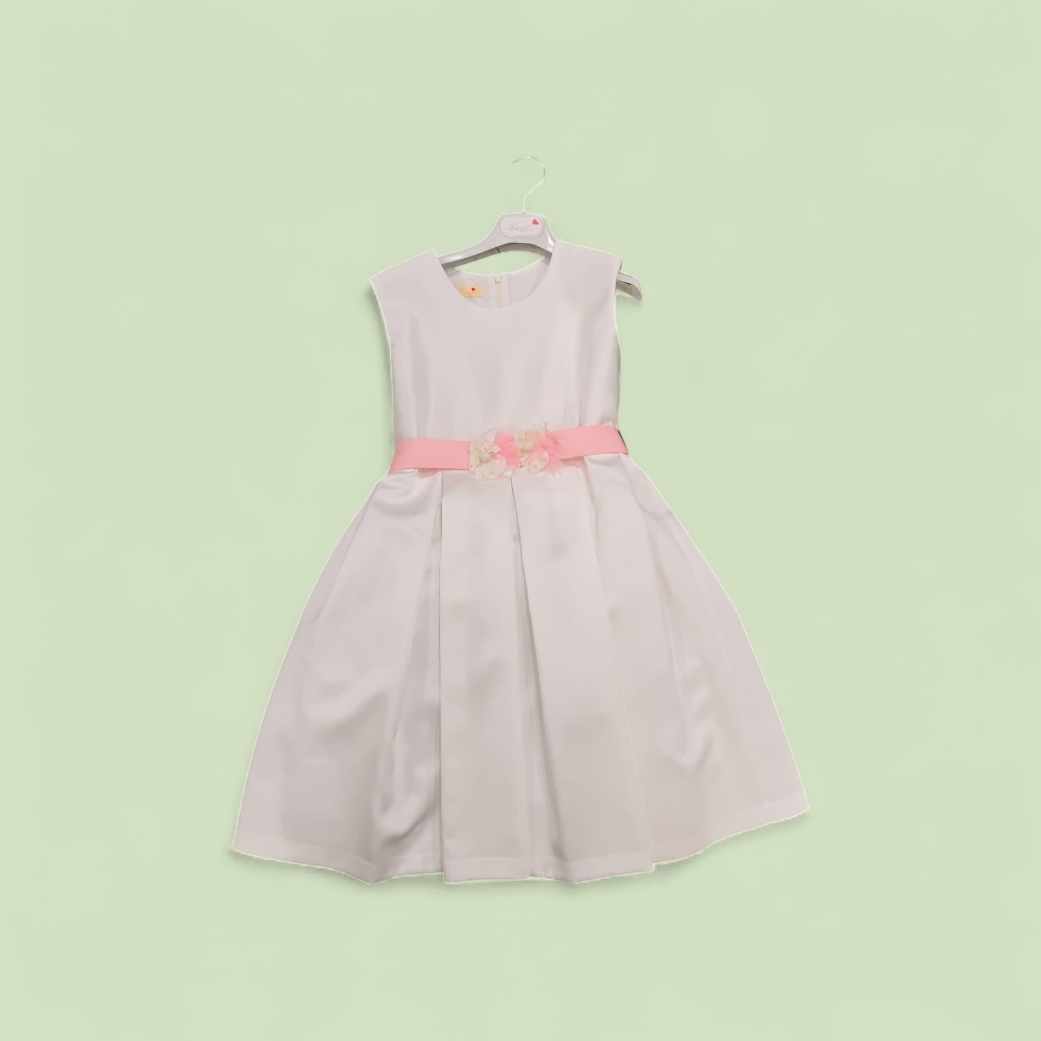 ABITO CERIMONIA CON CINTURA IN VITA