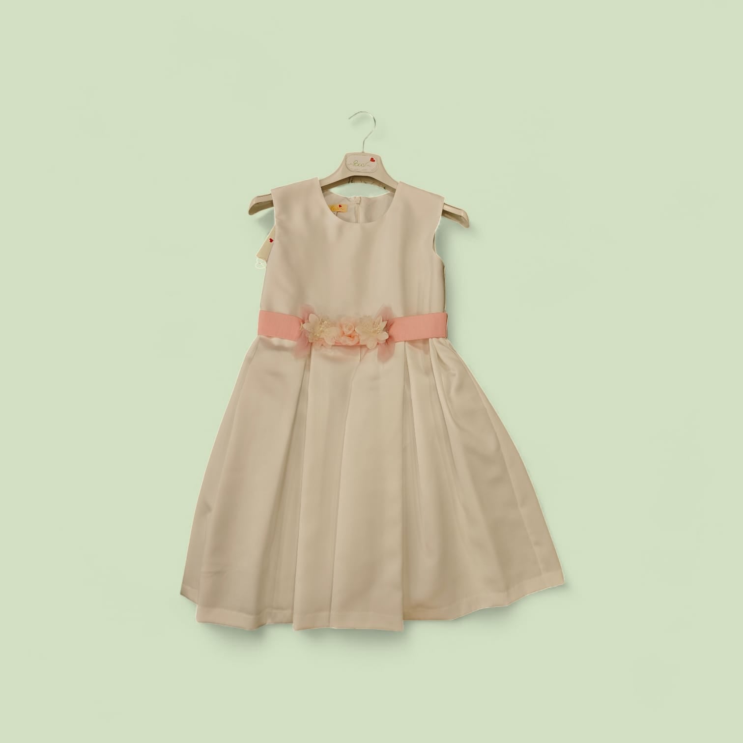 ABITO CERIMONIA CON CINTURA IN VITA