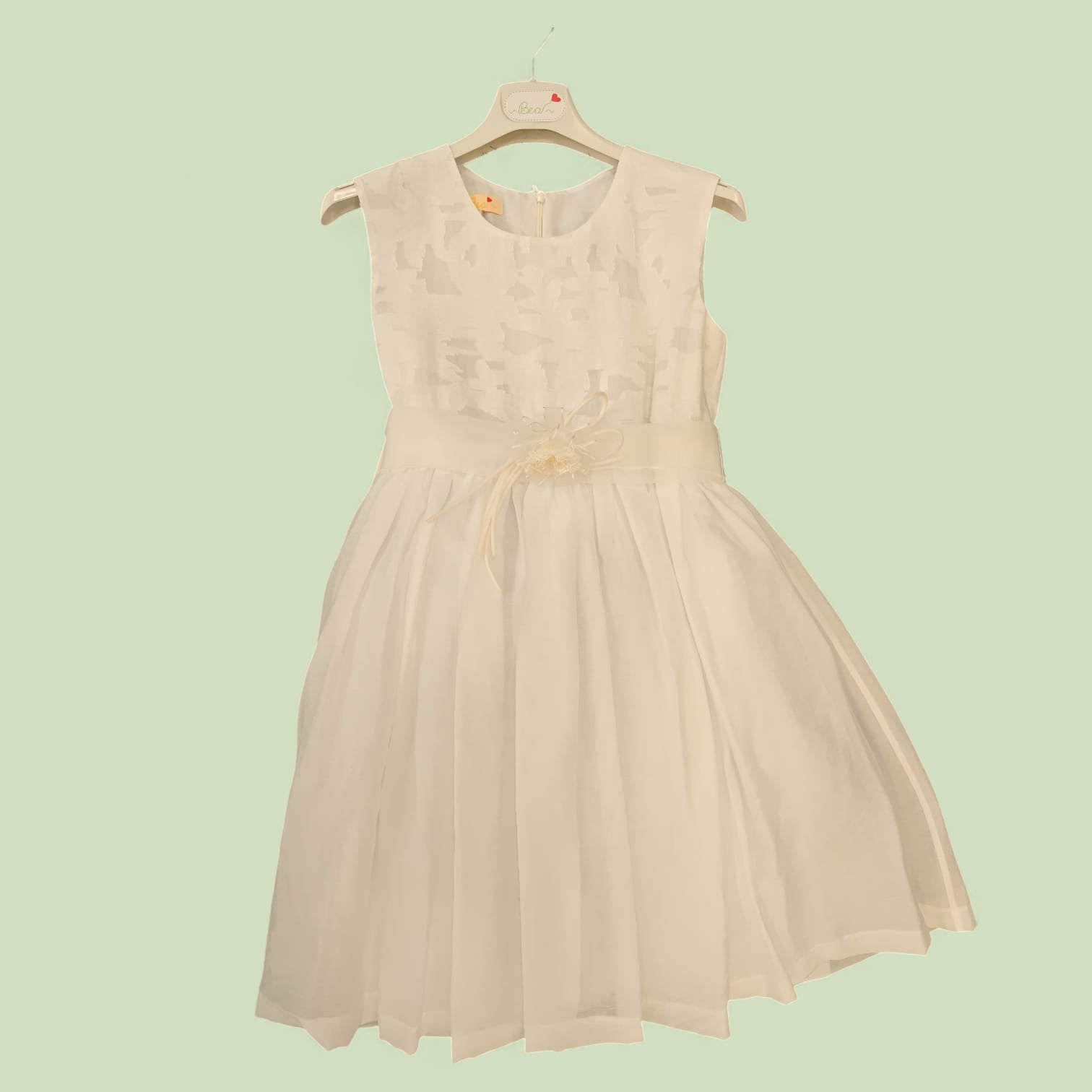 ABITO CERIMONIA SMANICATO CON  FASCIA IN VITA