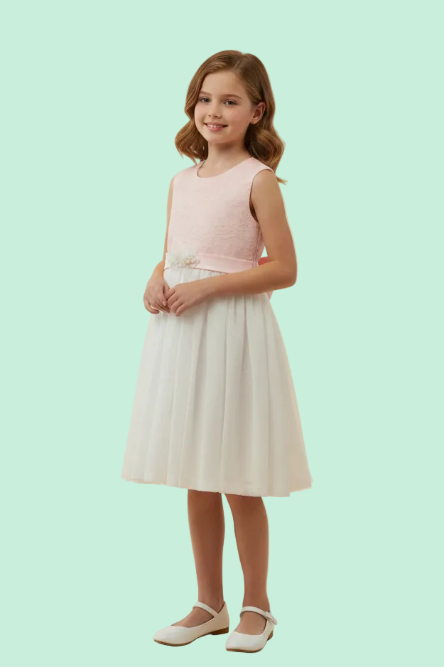 ABITO CERIMONIA CON CINTURA IN VITA