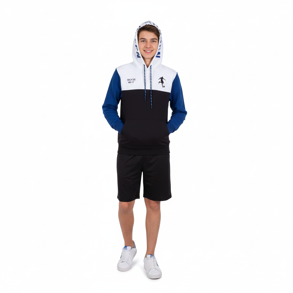 BLUSA FELPA CON CAPPUCCIO BIKKEMBERGS RAGAZZO