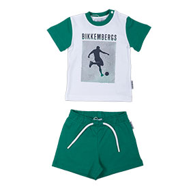 COMPLETO 2 PEZZI CORTO SPORTIVO BIKKEMBERGS BAMBINO
