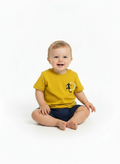T-SHIRT MEZZA MANICA SENAPE