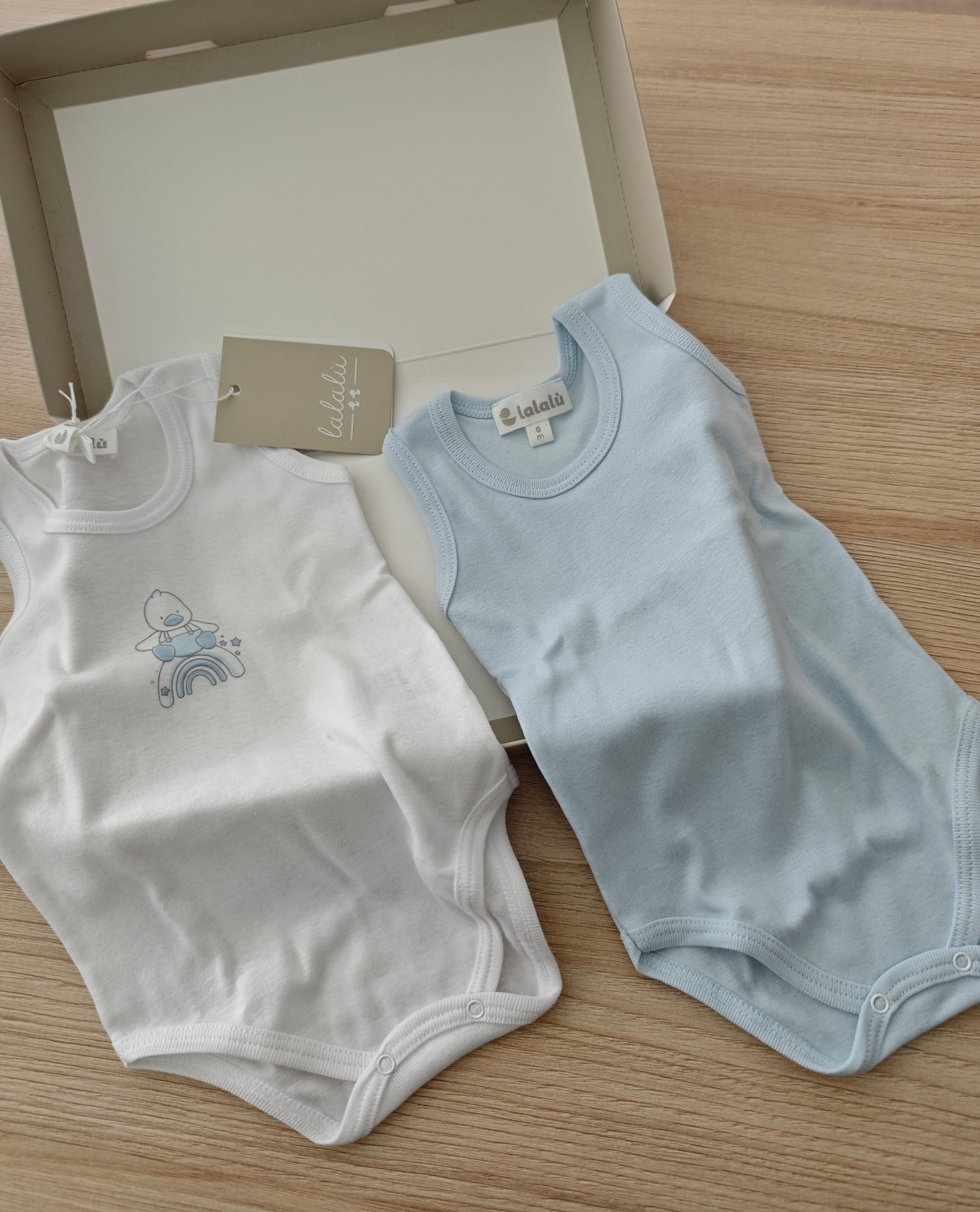 BODY BI- PACK LALALU' SPALLA LARGA NEONATO