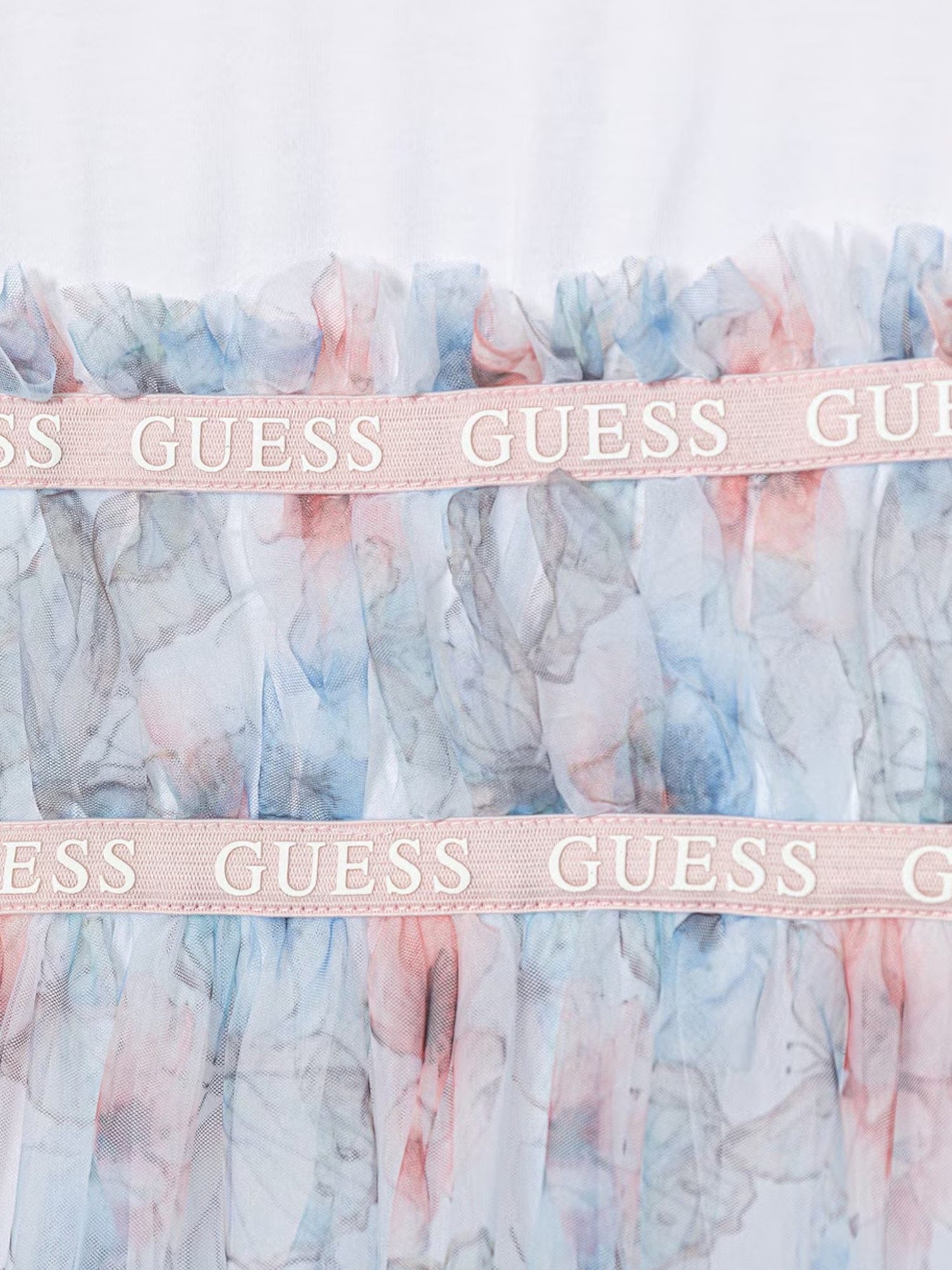 Abito da Cerimonia con Tulle Decorato con Farfalle Guess - Bambina
