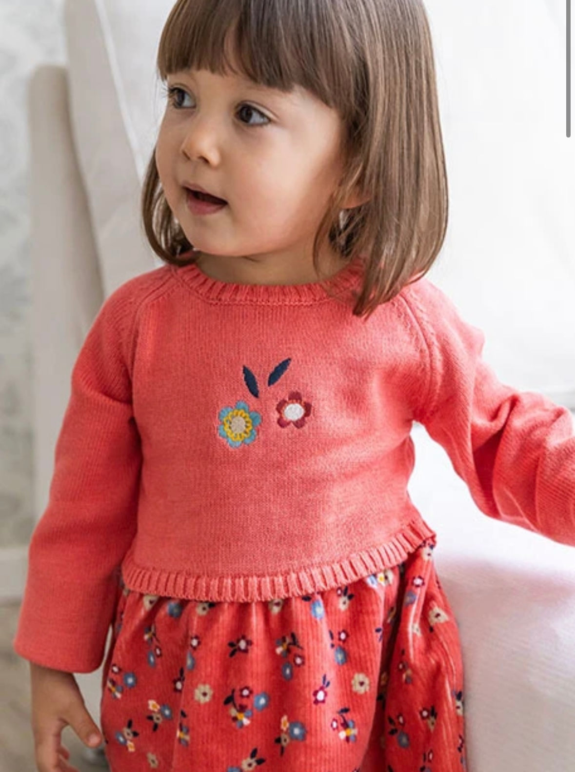 Vestito maglieria combinato per ragazza -BCI