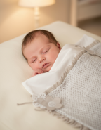 Copertina neonata BIANCA E BEIGE ROMANTICA