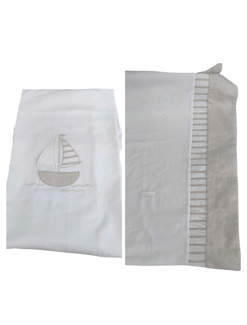 Copertina jersey neo BIANCA E BEIGE BARCHETTA