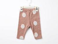 Completo Neonata Maglia con Rouches e Leggings a Pois Pietra Lalalù
