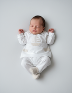 Completo clinica jersey neo COTONE BIANCO E BEIGE