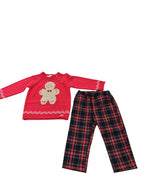 MAGLIONCINO CON PANTALONE TARTAN LALALU NATALE