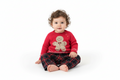 MAGLIONCINO CON PANTALONE TARTAN LALALU NATALE