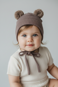 CAPPELLO CON ORECCHIE WOOLY ORGANIC A COSTINE - GOTS - AW25