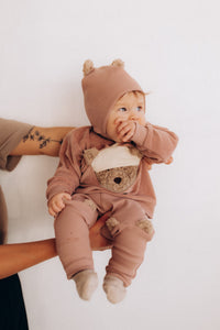 Cappello con Orecchie Wooly Organic a Costine - Gots -  - Neonati