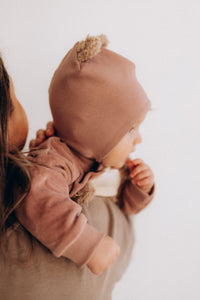 Cappello con Orecchie Wooly Organic a Costine - Gots -  - Neonati