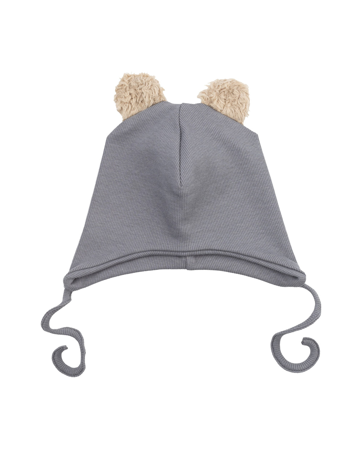 Cappello con Orecchie Wooly Organic a Costine - Gots -  - Neonati