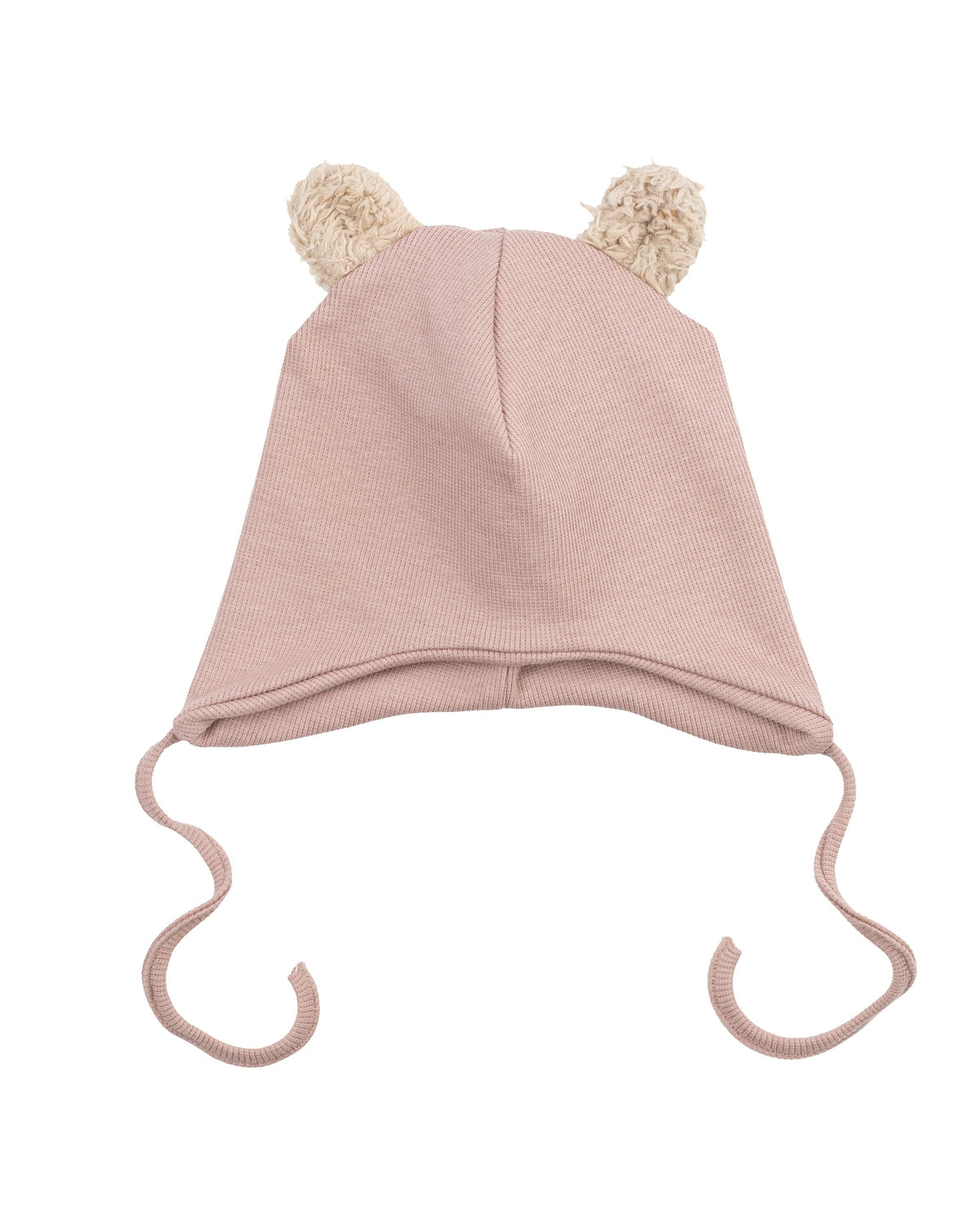 Cappello con Orecchie Wooly Organic a Costine - Gots -  - Neonati