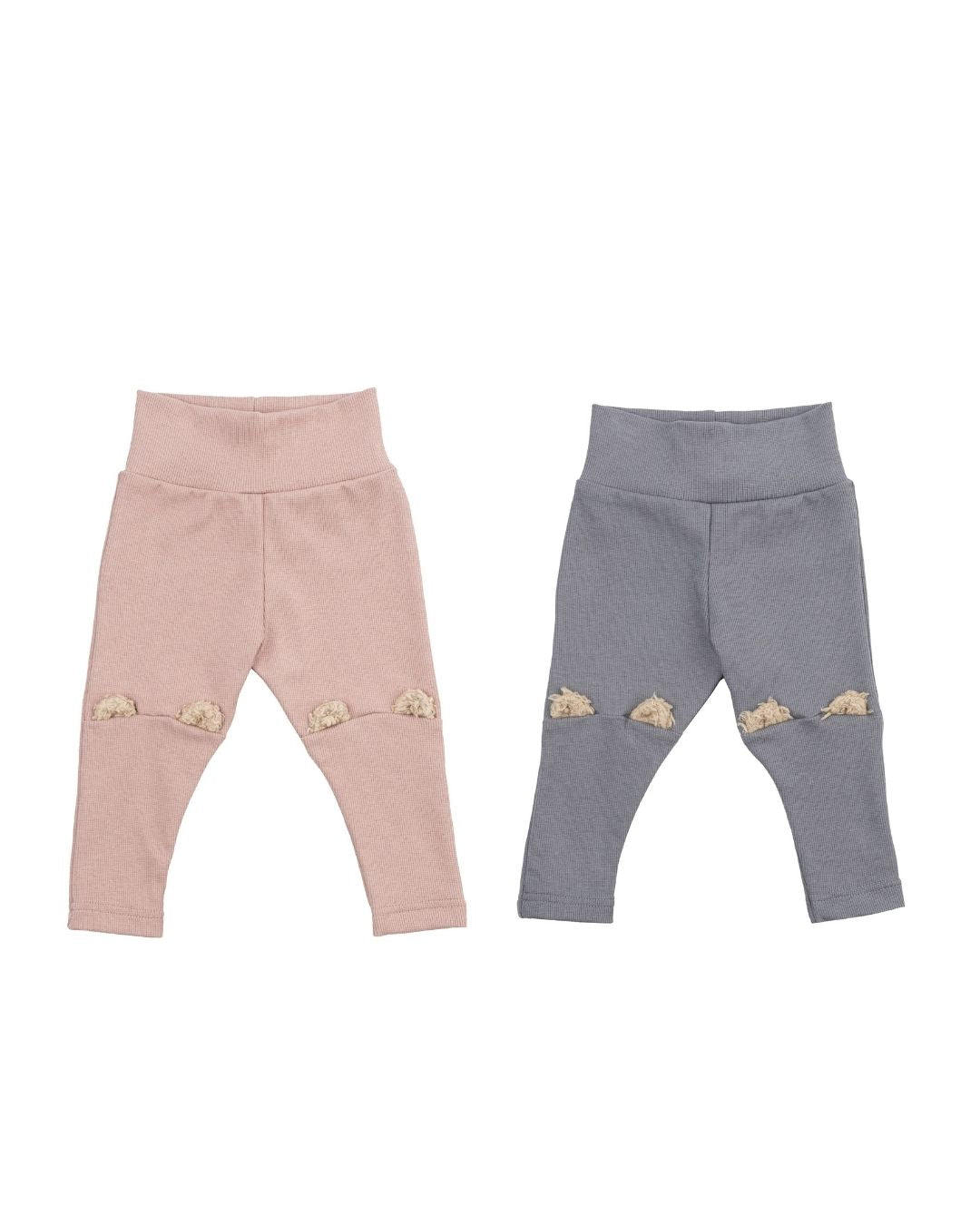 Leggings con Orecchie da Orsetto Neonati Wooly Organic