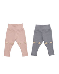 Leggings con Orecchie da Orsetto Neonati Wooly Organic