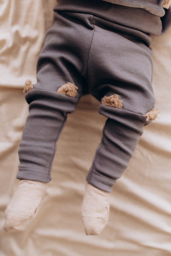 Leggings con Orecchie da Orsetto Neonati Wooly Organic