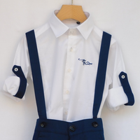 Camicia Bianca con Logo Bambino Manuell & Frank