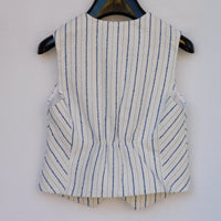 Panciotto con Riga Royal su Base Bianca Bambino Coordinabile