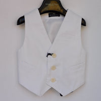 Panciotto Bianco Bambino Manuell & Frank