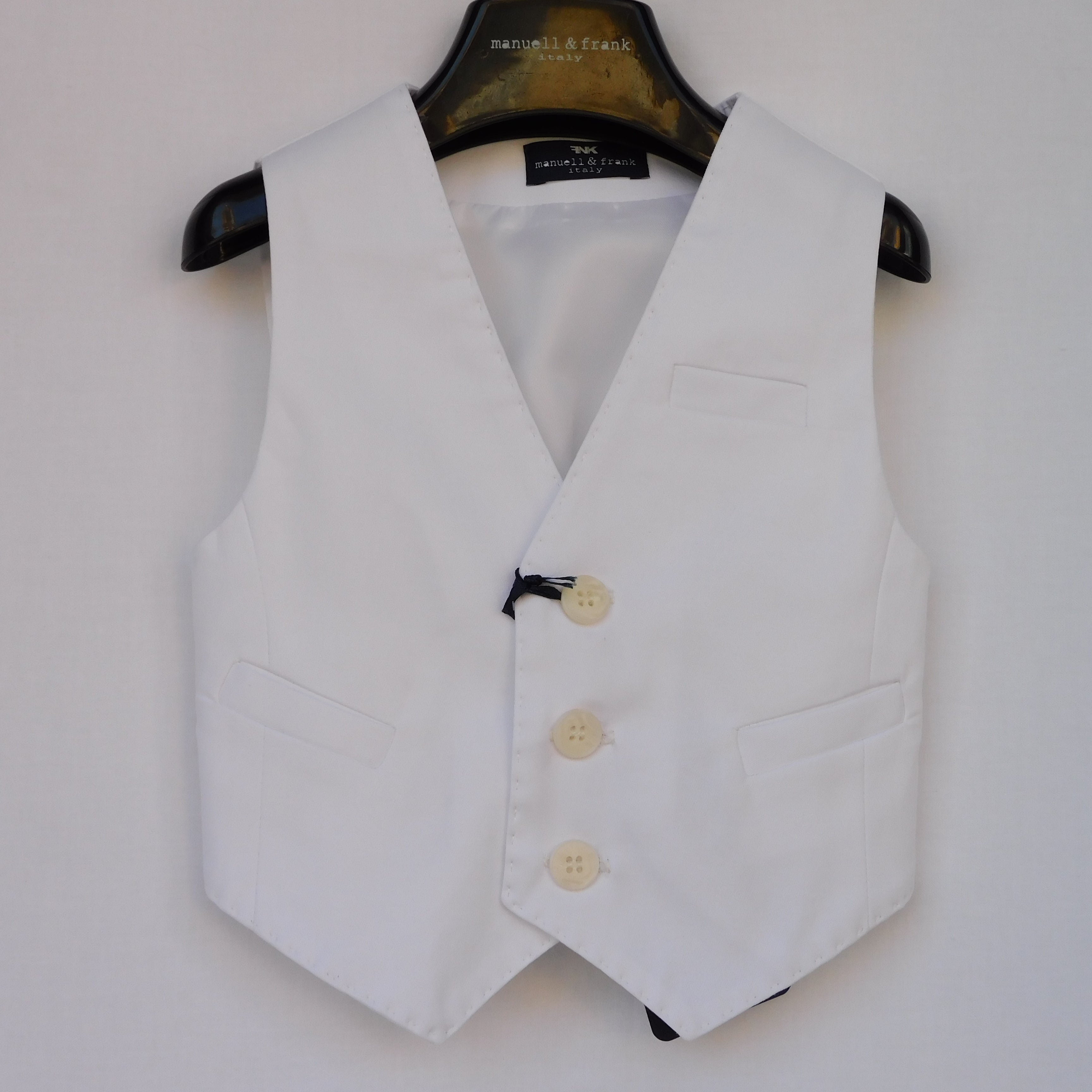 Panciotto Bianco Bambino Manuell & Frank