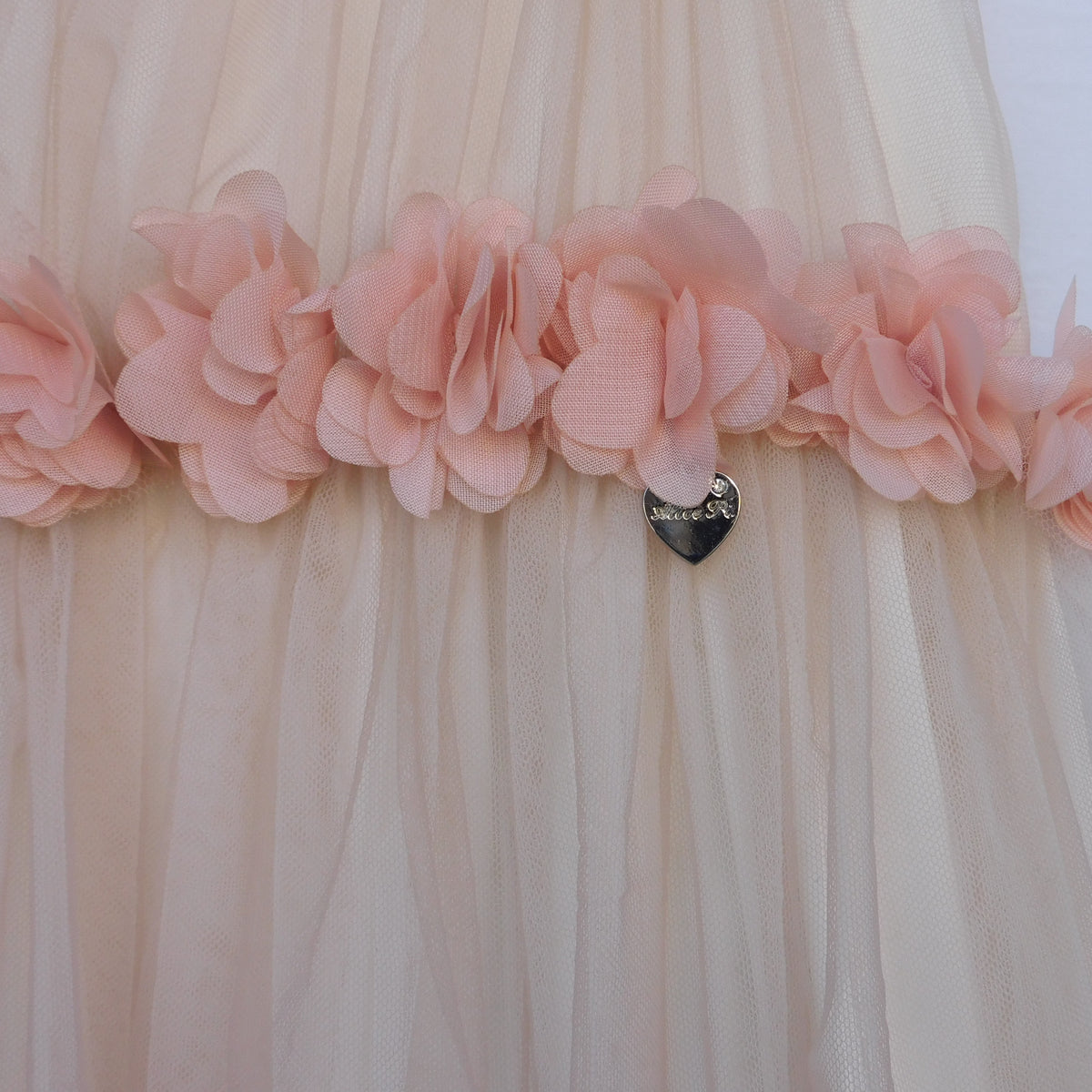 Scamiciato Fiori 3D Bicolore - Est. 100% Ny - Int. 1 100% Pl Int.2 - Bambina