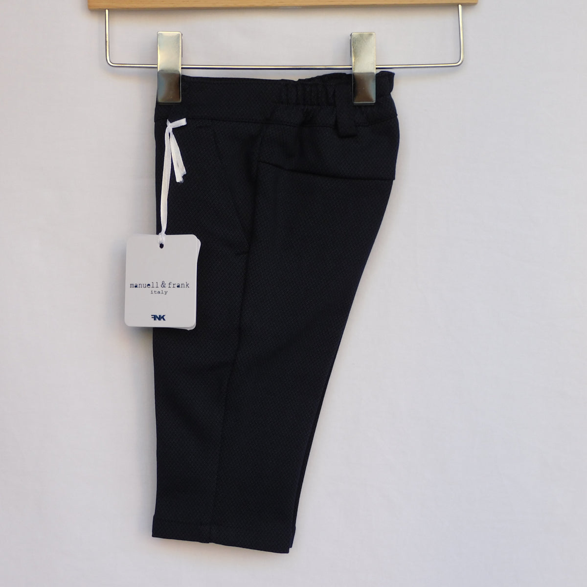 Pantalone Elegante Blu Mezzo Peso Neonato Manuell & Frank