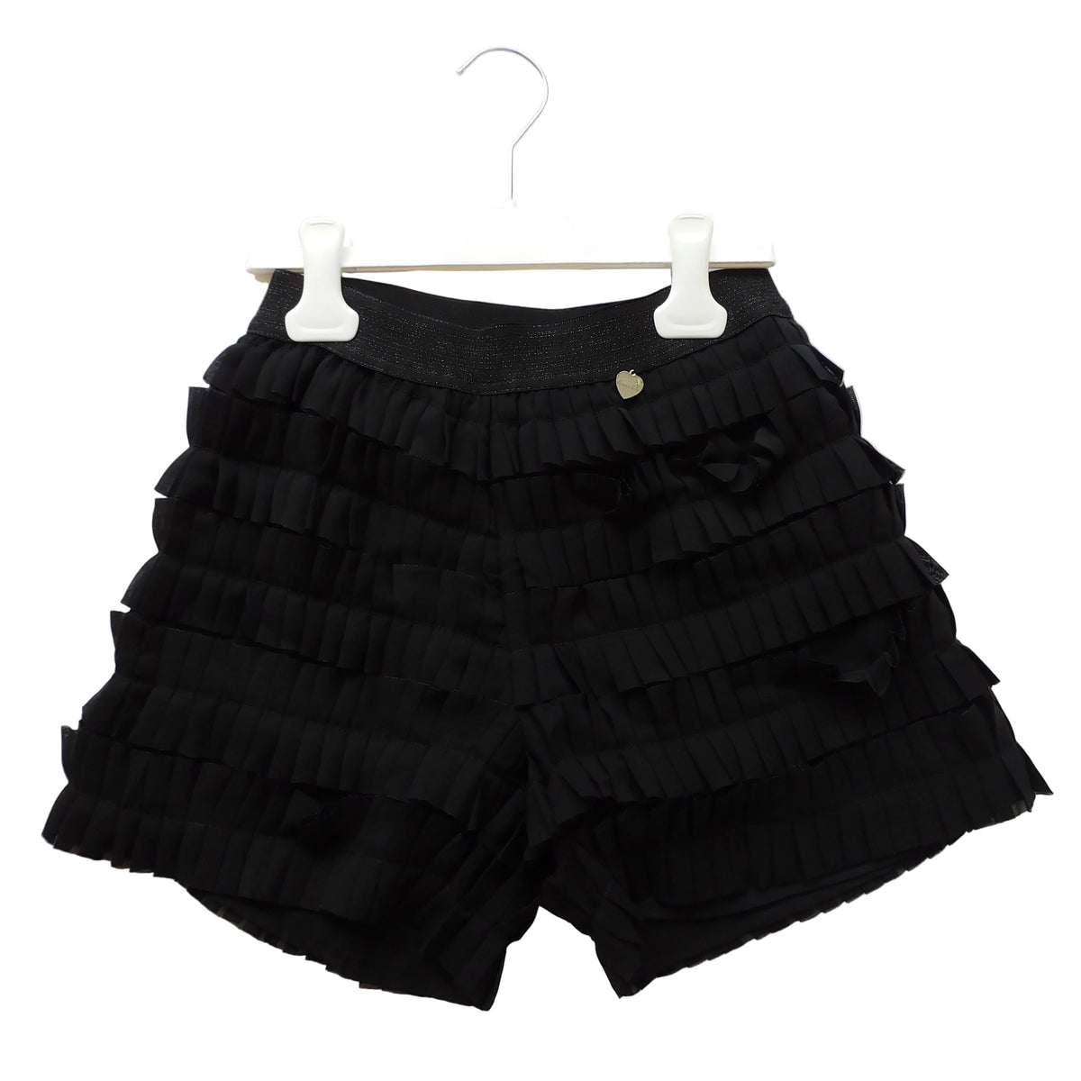 Shorts con Doppie Rouches Arricciate al Centro - 