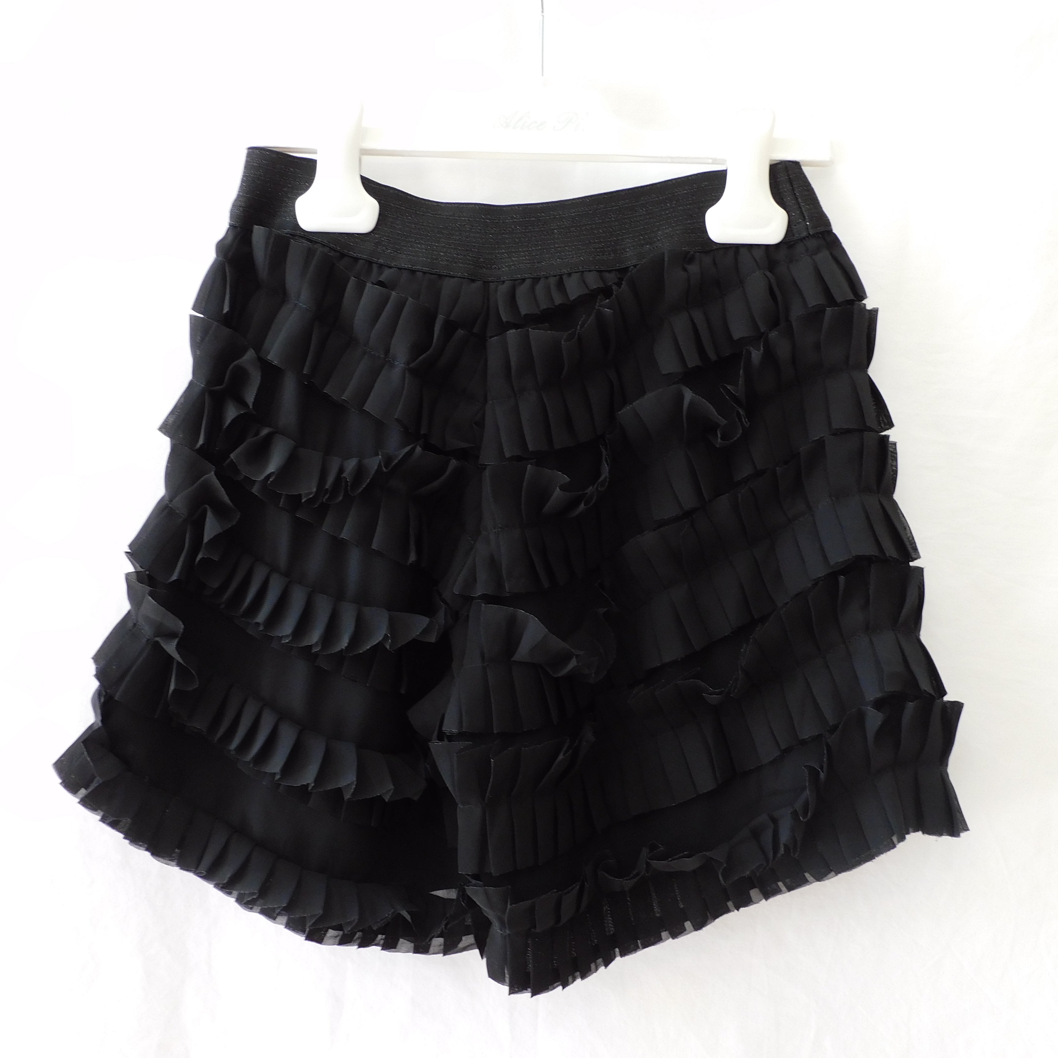 Shorts con Doppie Rouches Arricciate al Centro - "Est. 100% Pl - Int. 100% Pl" A