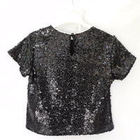T-shirt e maglie Top Paillettes con Rosa Staccabile - 100% Pl Alice Pi - Bambina