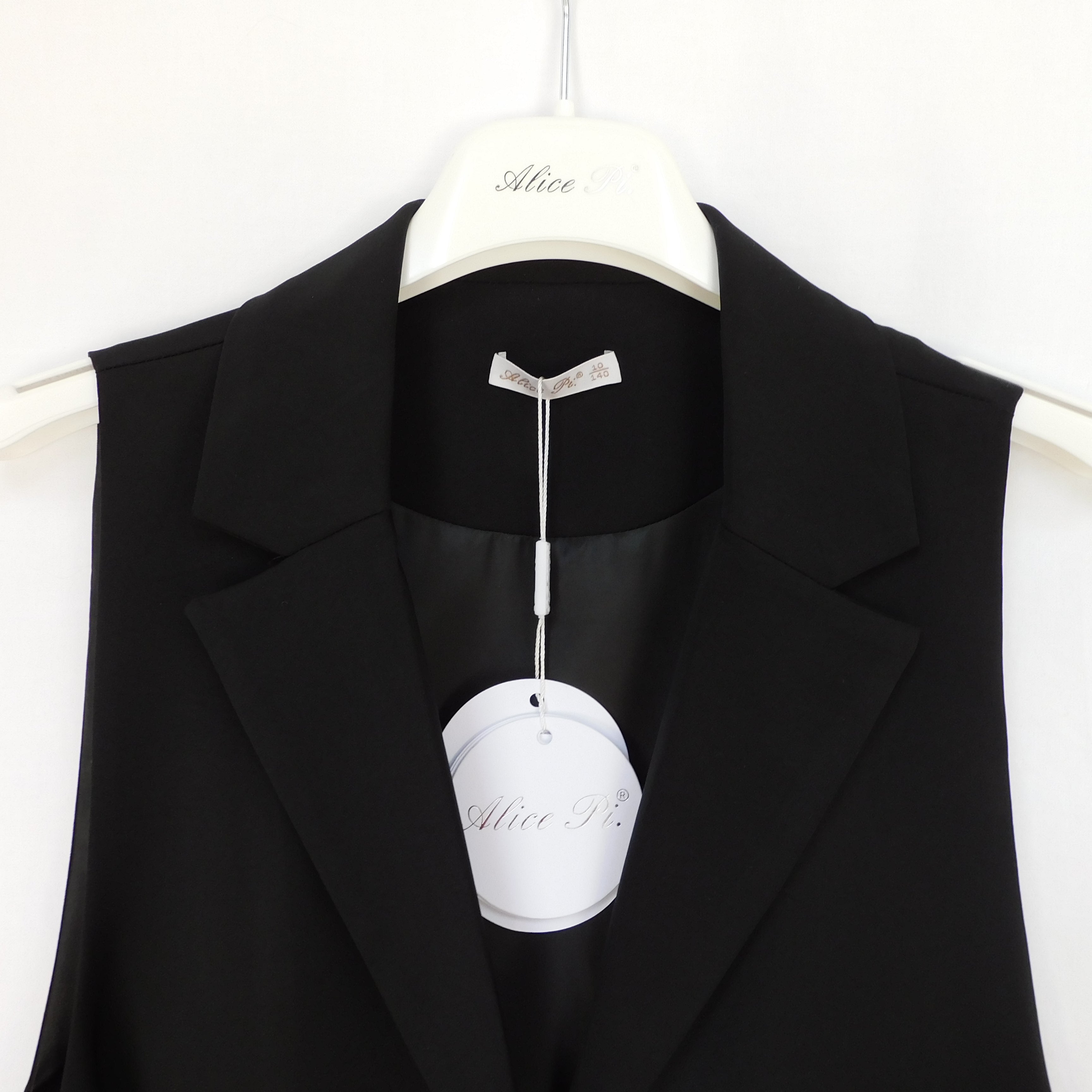 Gilet Revers - "Est. 96% Pl 4% Sp Int. 100% Pl" Alice Pi - Bambina