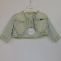 Jeans Coprispalle in Denim e Strass - 98% Co 2% Ea Alice Pi - Bambina