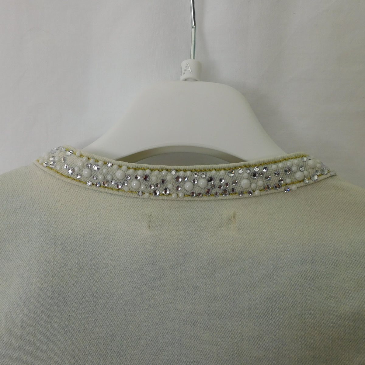 Jeans Coprispalle in Denim e Strass - 98% Co 2% Ea Alice Pi - Bambina