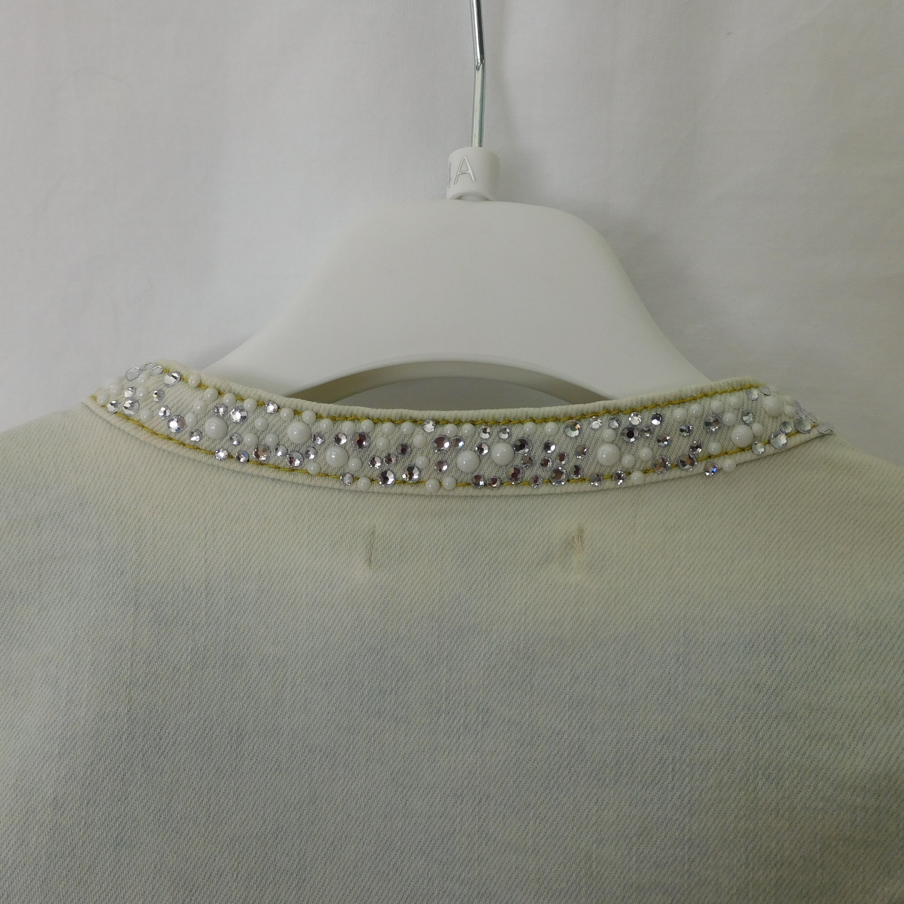 Jeans Coprispalle in Denim e Strass - 98% Co 2% Ea Alice Pi - Bambina
