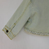 Jeans Coprispalle in Denim e Strass - 98% Co 2% Ea Alice Pi - Bambina