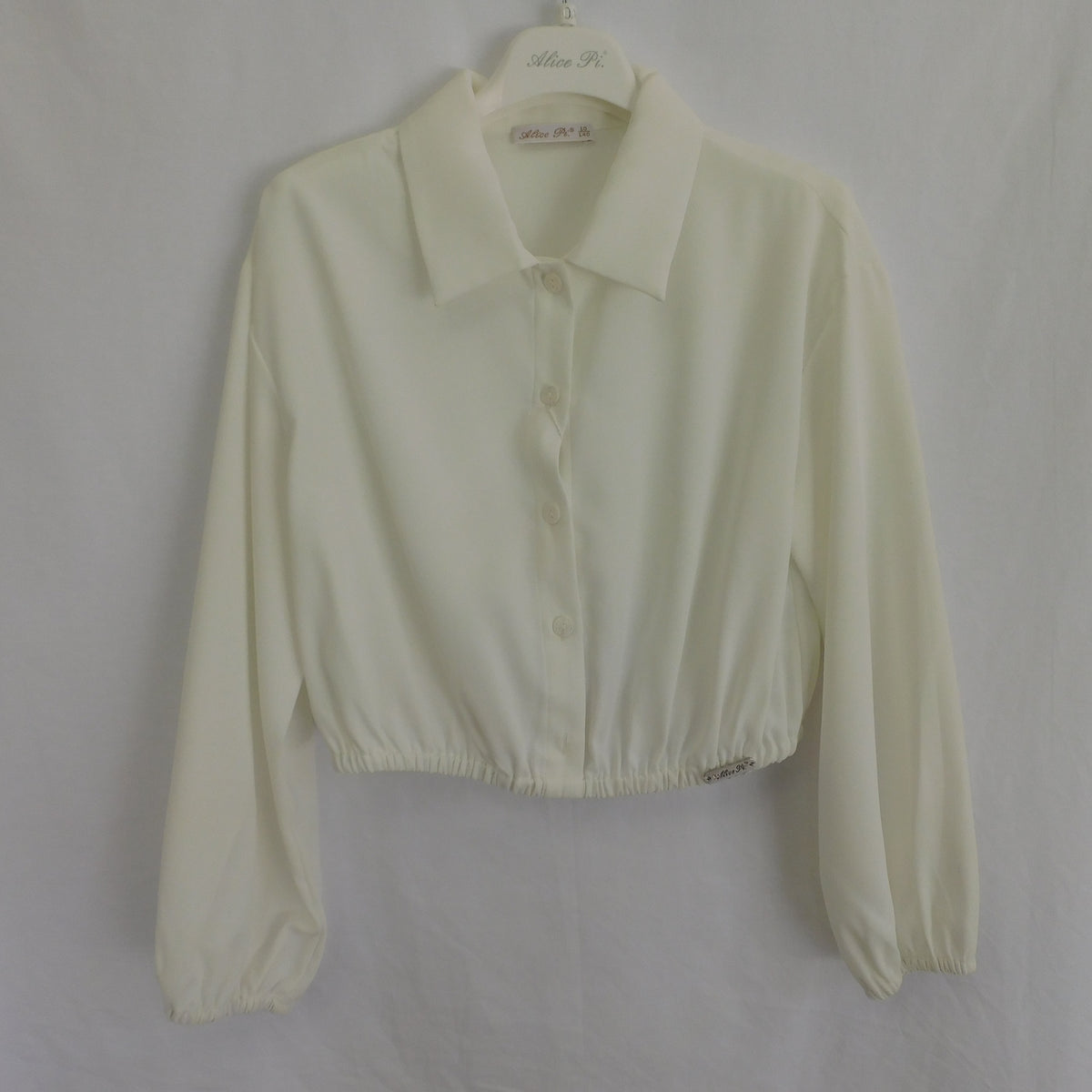 Camicia Crop con Elasticatura All'orlo Alice Pi - Ragazza