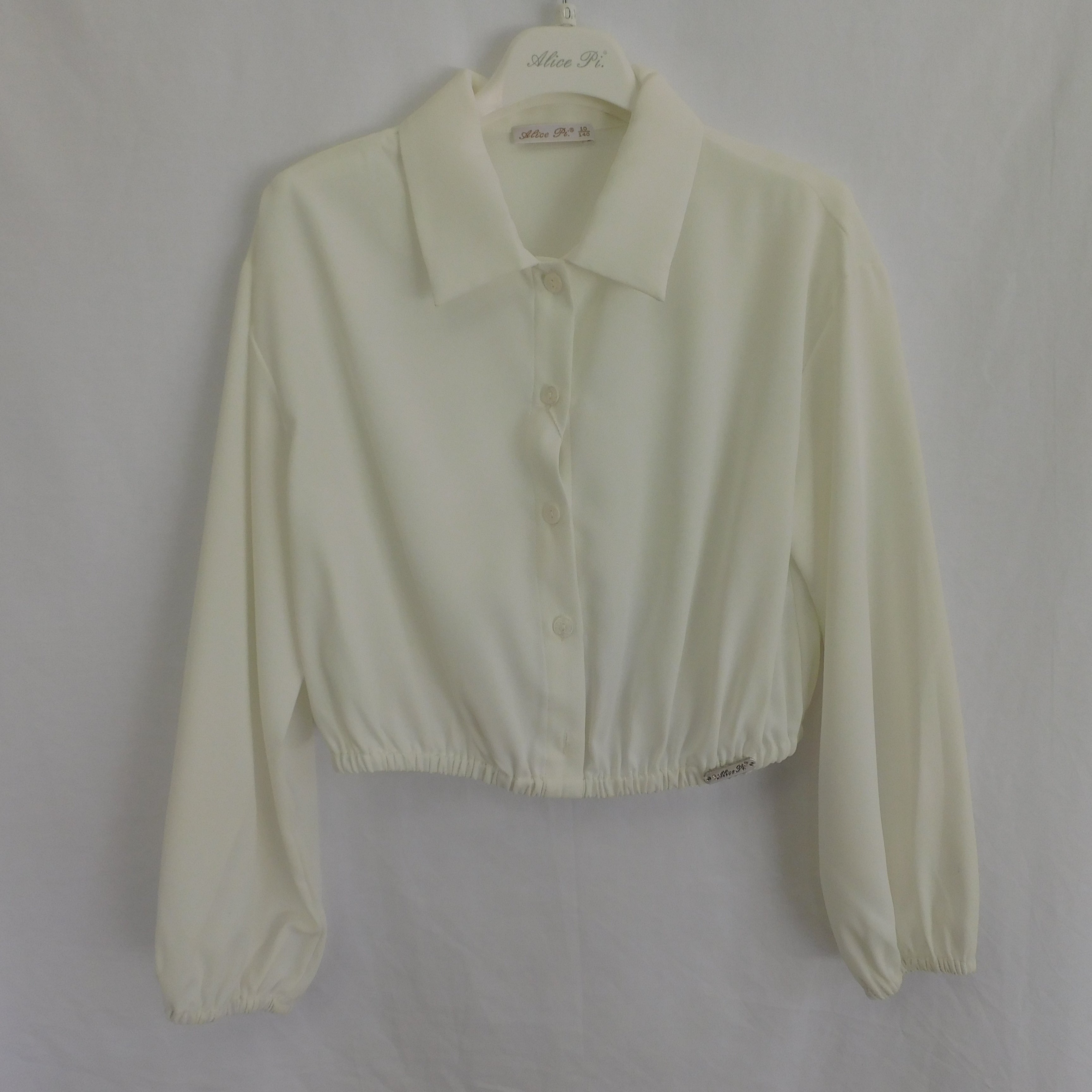 Camicia Crop con Elasticatura All'orlo Alice Pi - Ragazza