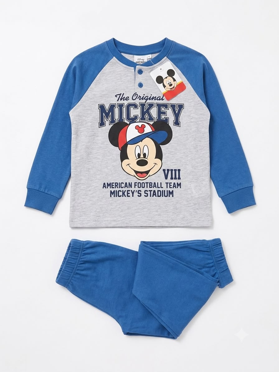 Pigiama Bimbo Jersey Manica Lunga Disney Topolino